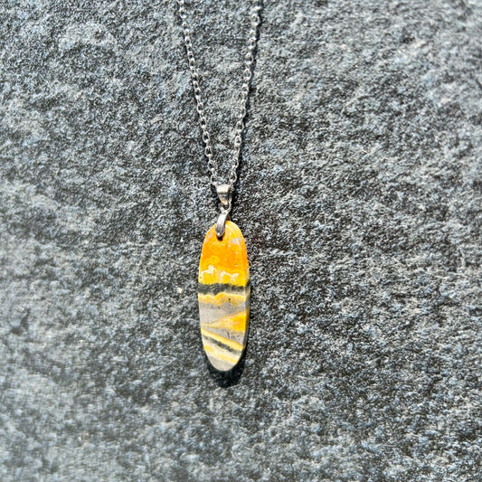 Bumble Bee Jasper Pendant