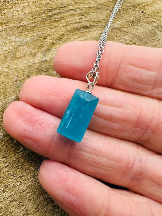 925 High Grade Amazonite Pendant