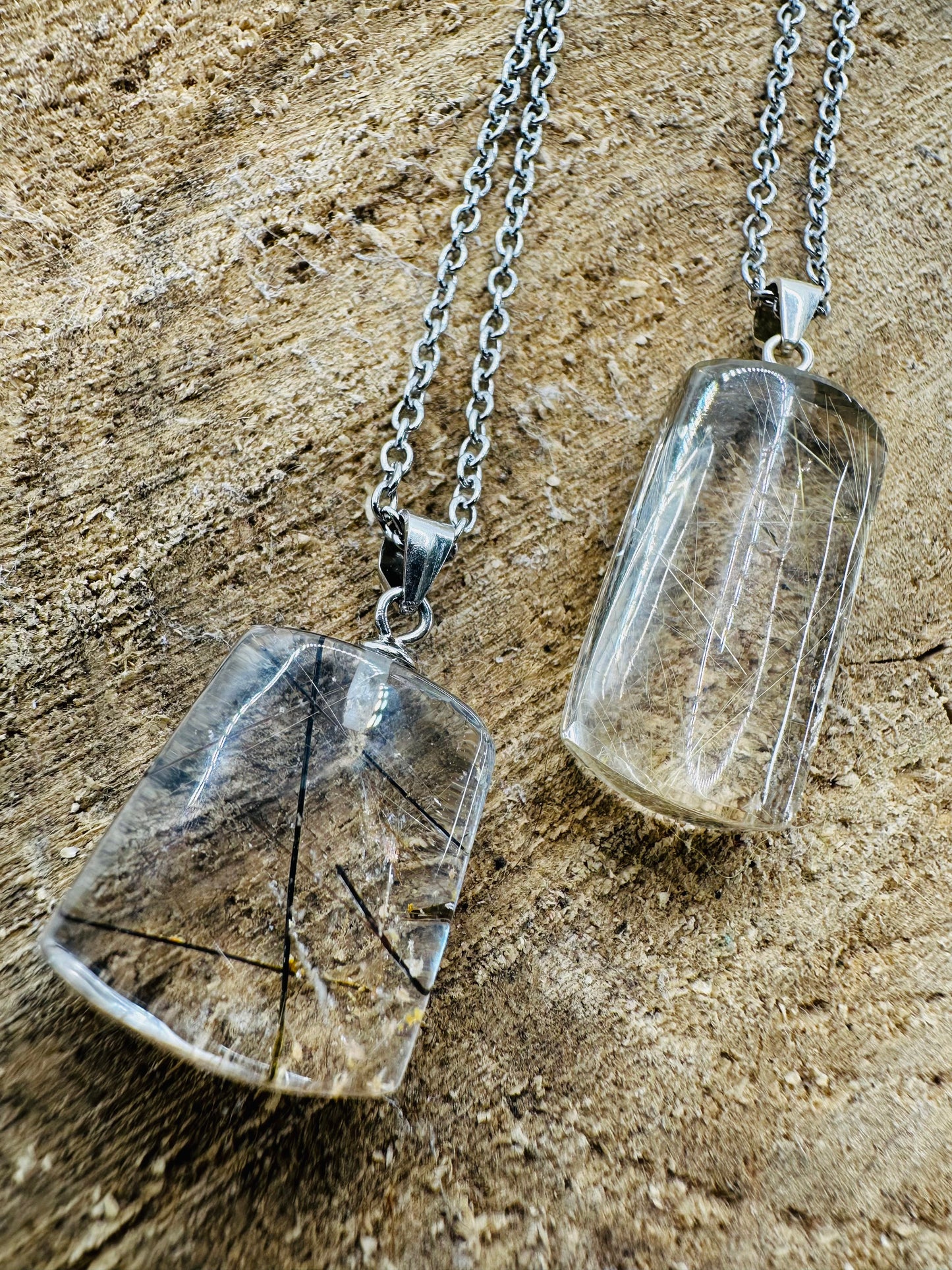 925 Rutile Quartz Pendant