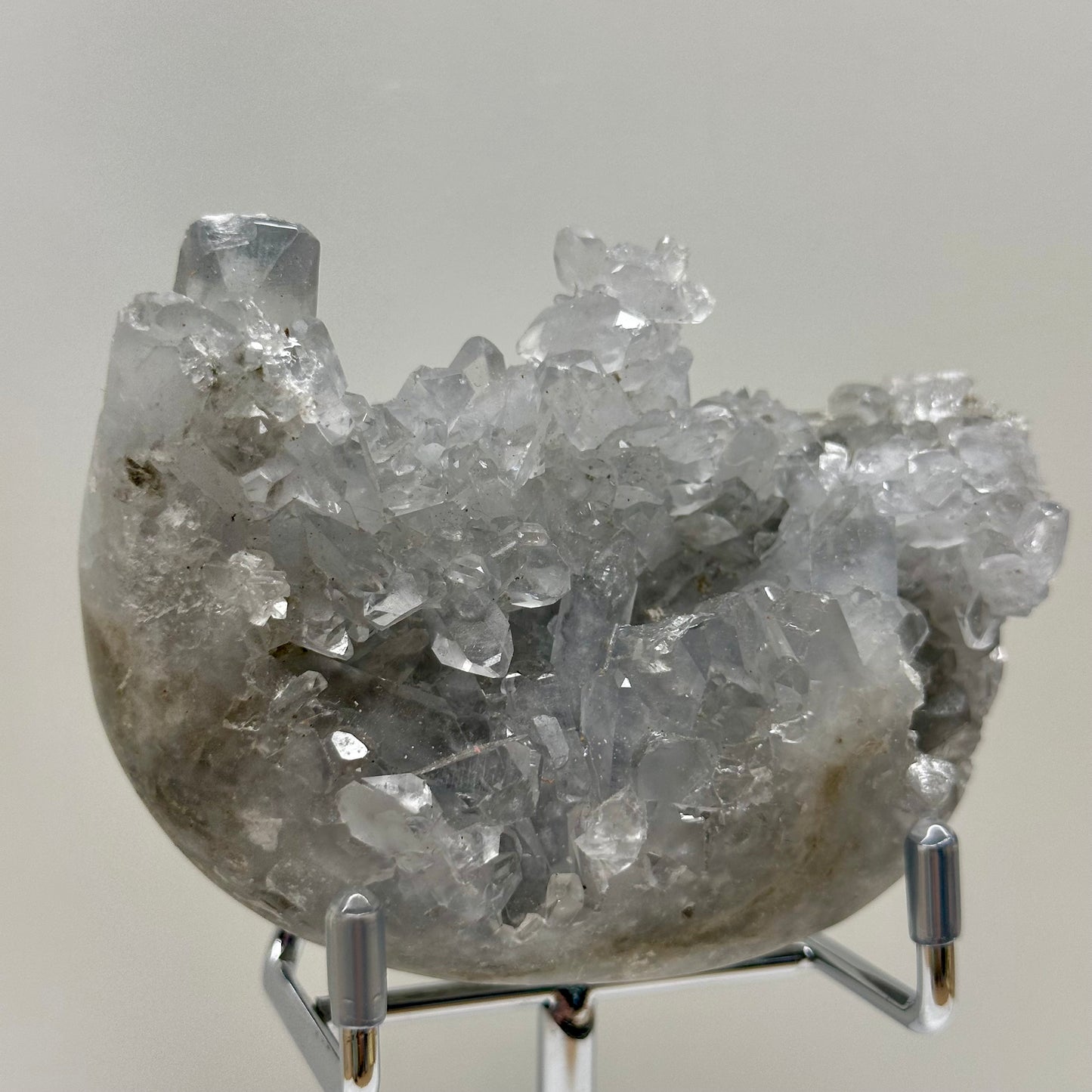Raw Blue Celestite On Stand