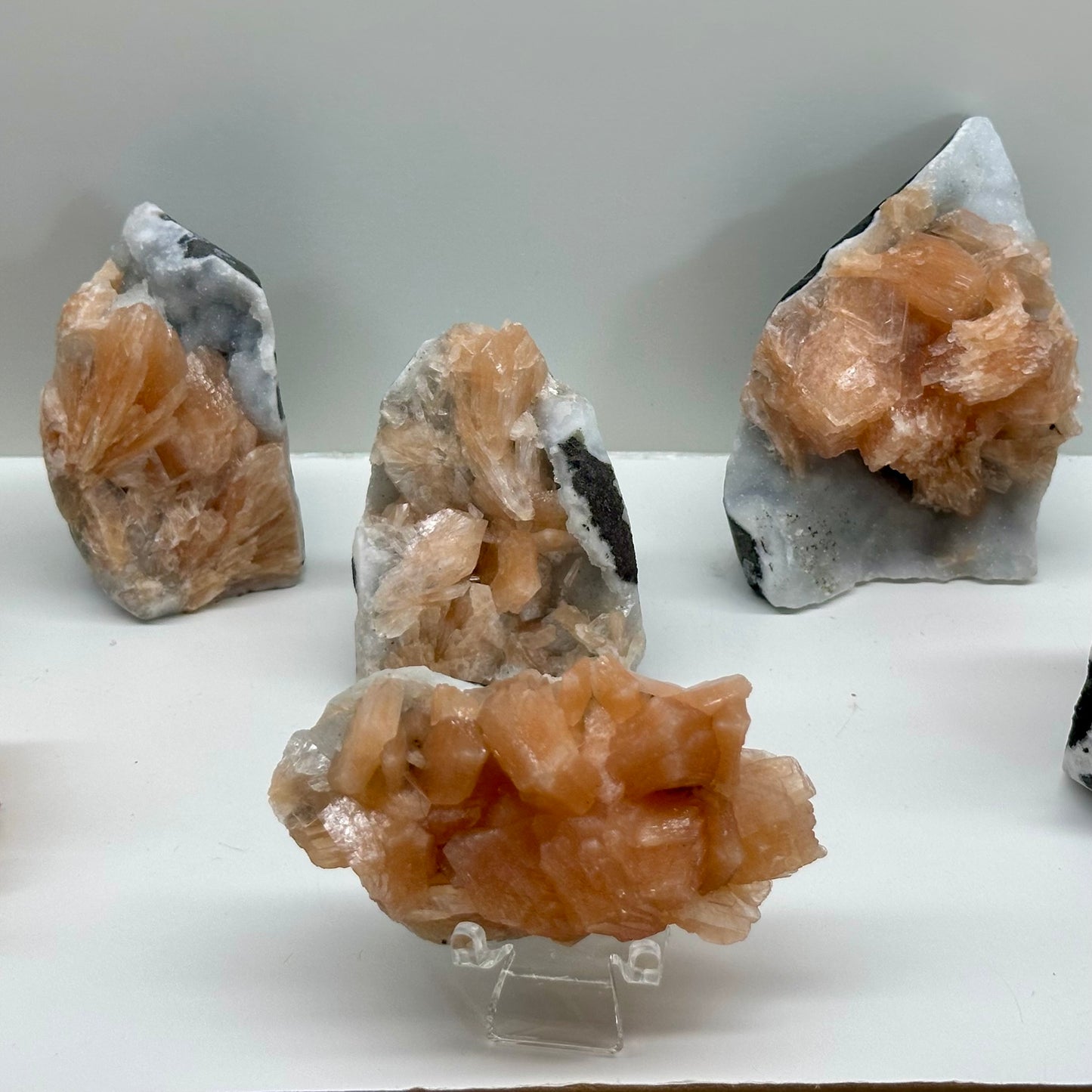 Pink Still Bite And Apophyllite Raws