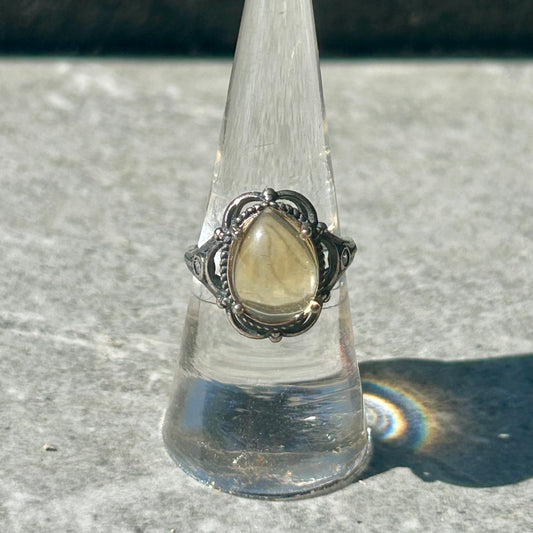 Citrine Adjustable 925 Ring