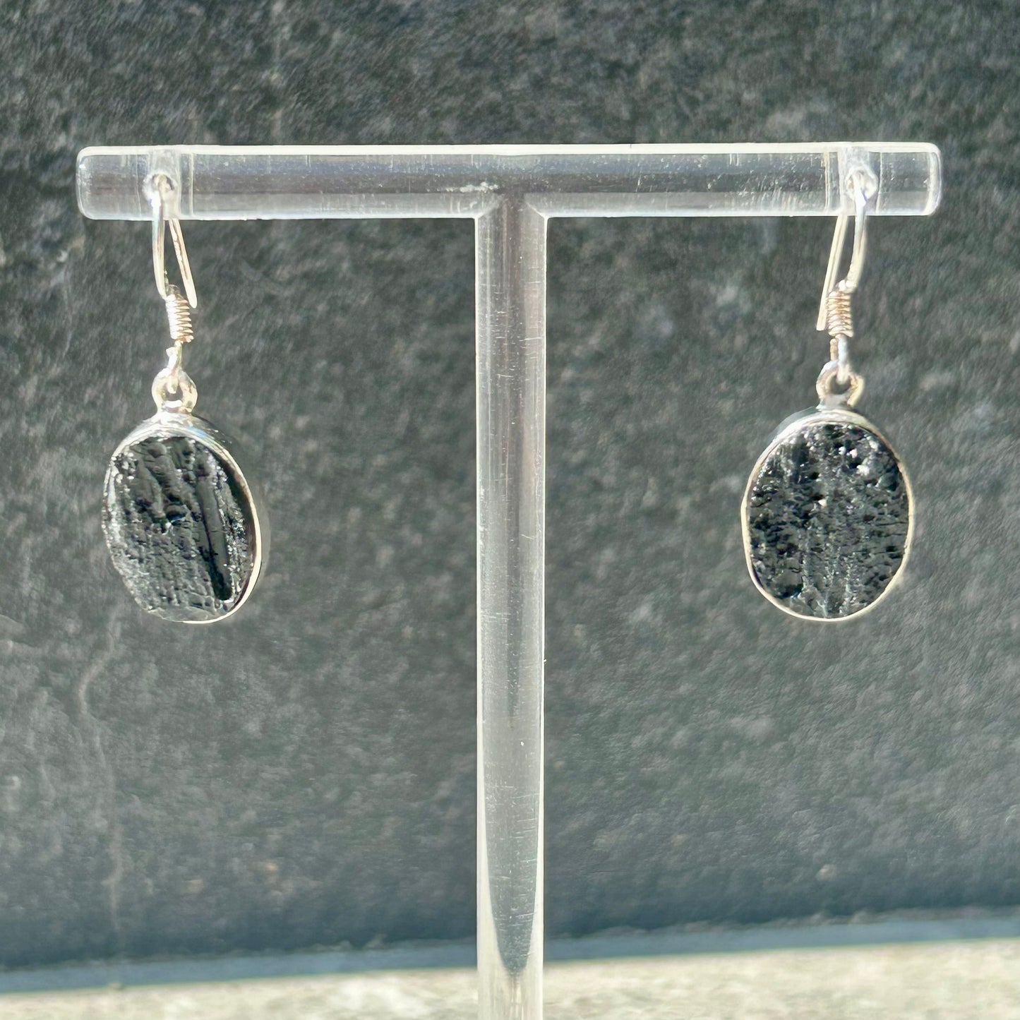 High Grade Tekite Dangly Earring