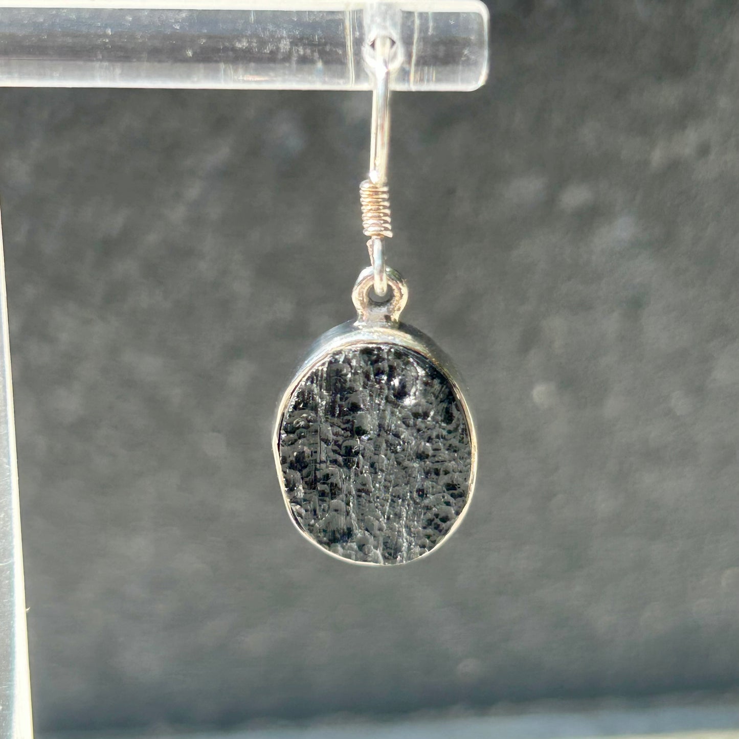 High Grade Tekite Dangly Earring