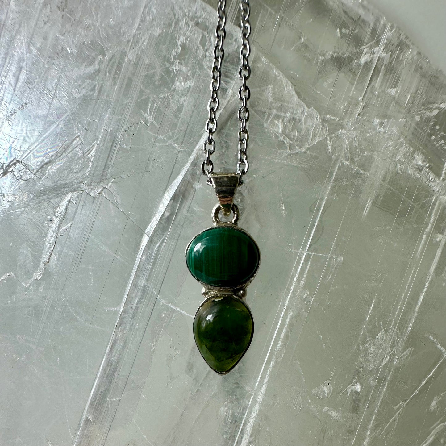 Malakyte & Jasper Pendant