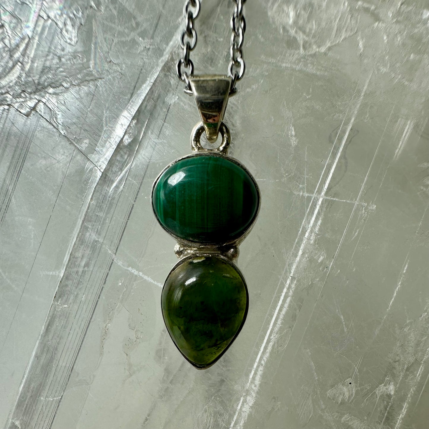 Malakyte & Jasper Pendant
