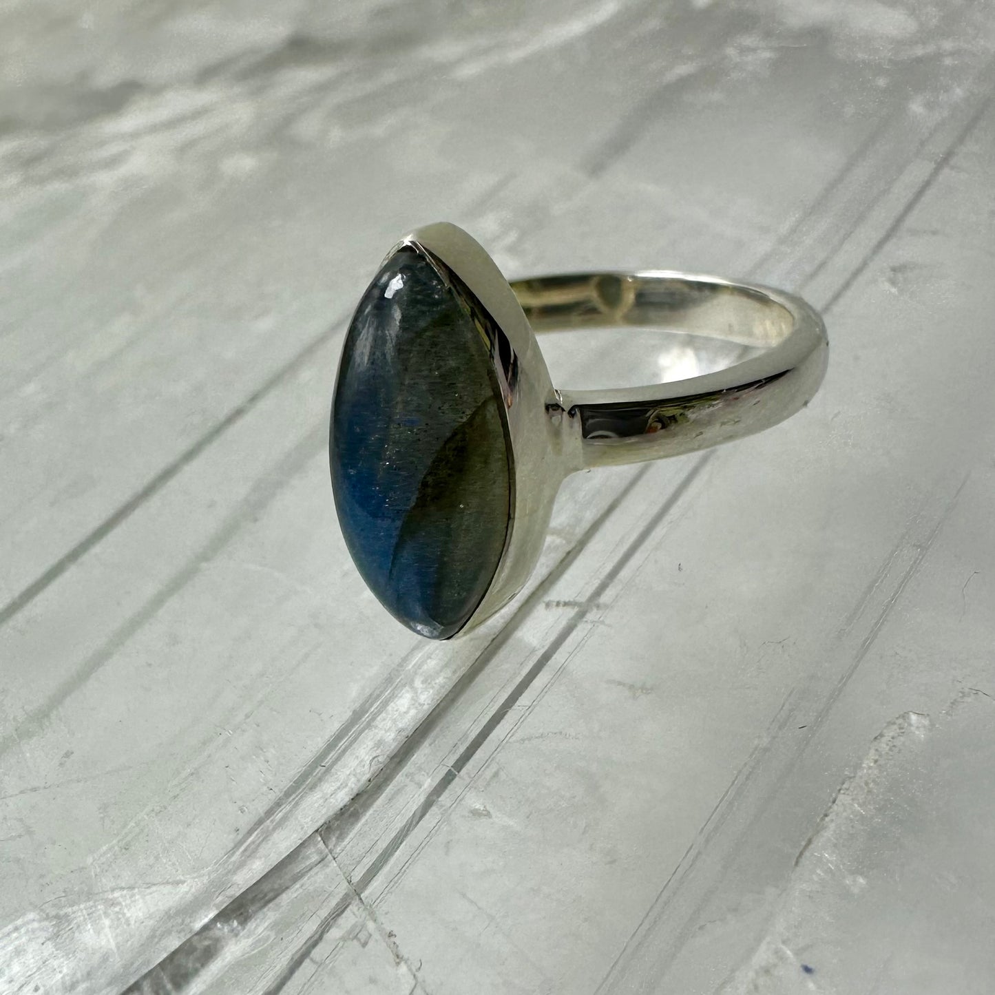 Labradorite (Size N/O) Ring