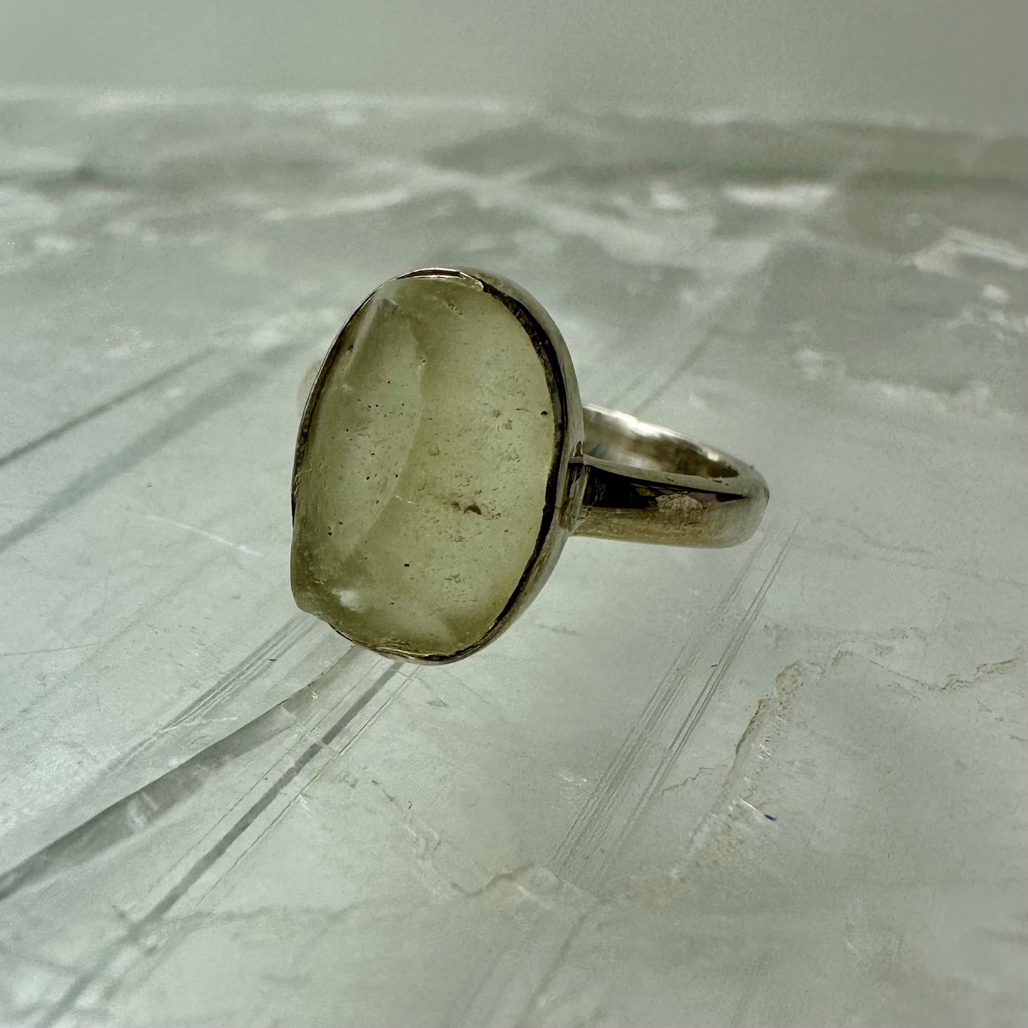 Libyan Desert Glass (Size O/P) Ring
