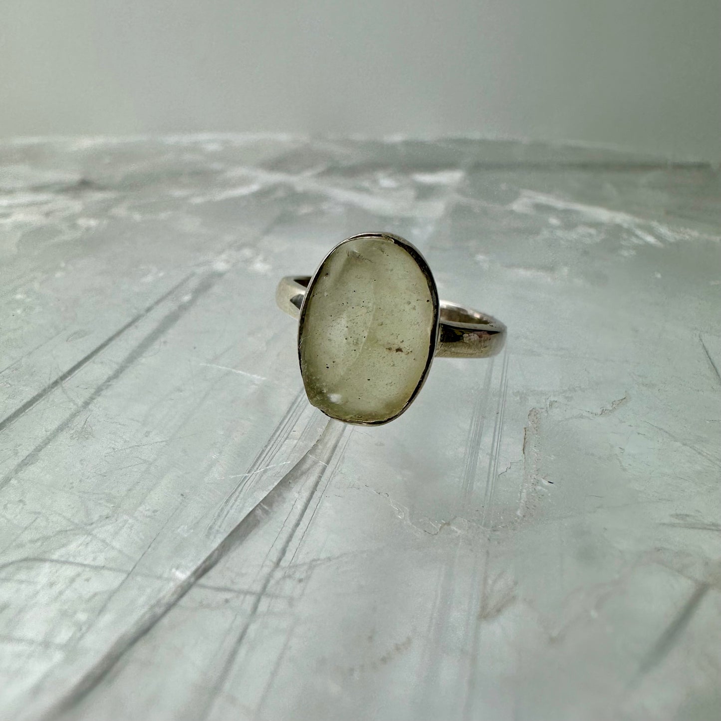 Libyan Desert Glass (Size O/P) Ring