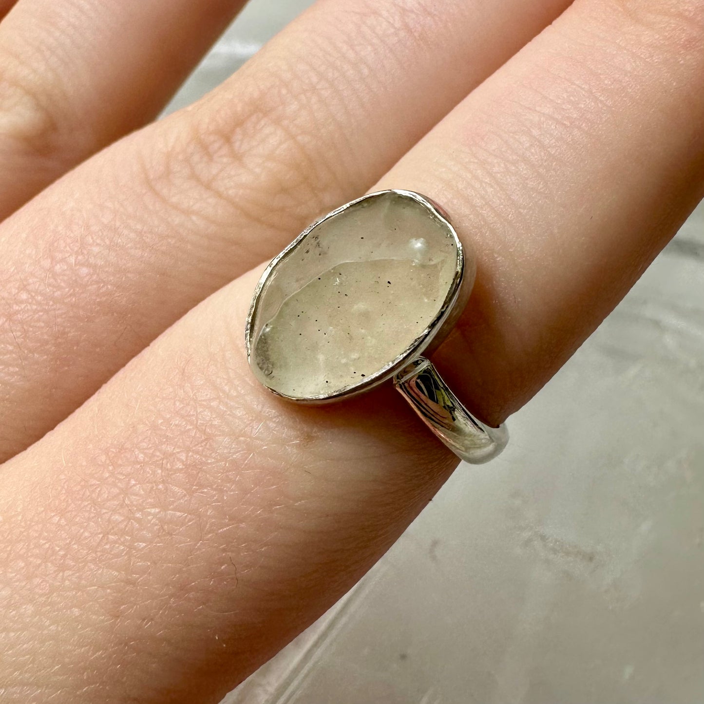 Libyan Desert Glass (Size O/P) Ring