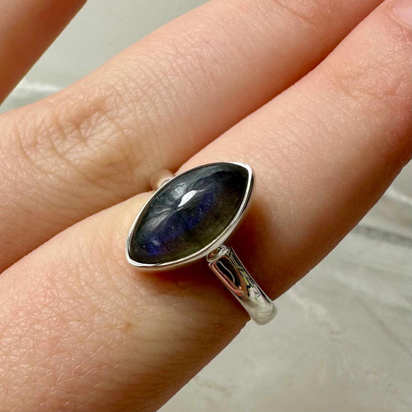 Labradorite (Size O) Ring