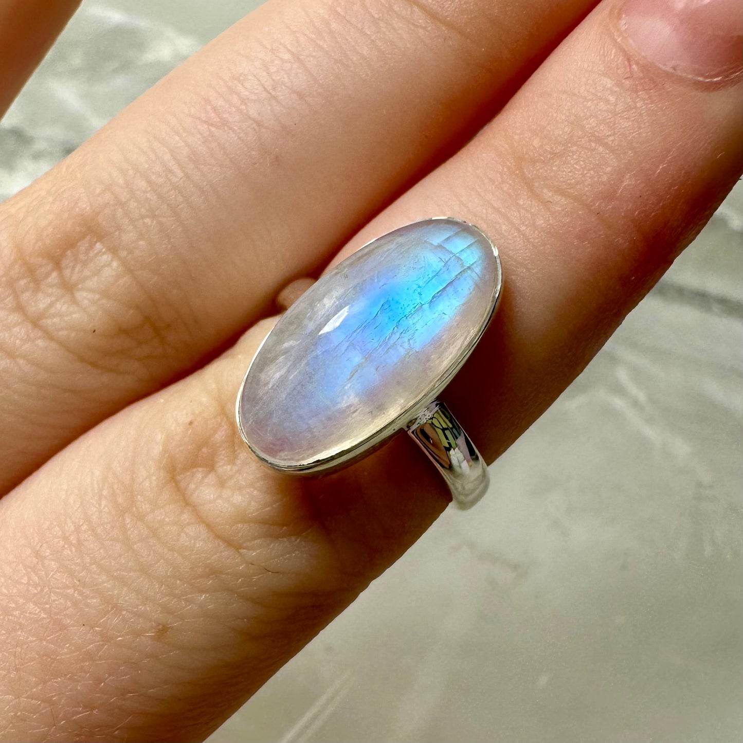 MoonStone (Size L) Ring