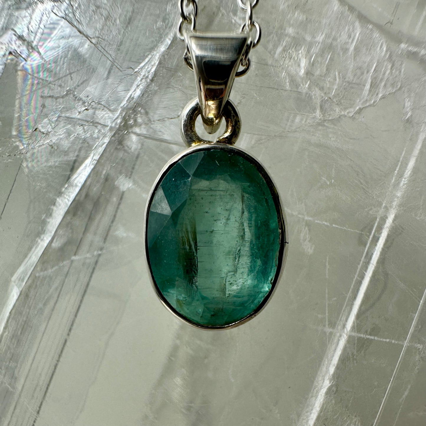 Green Kyanite Pendant
