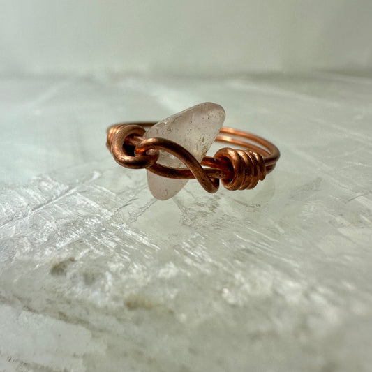 Quartz & Copper Size P Ring