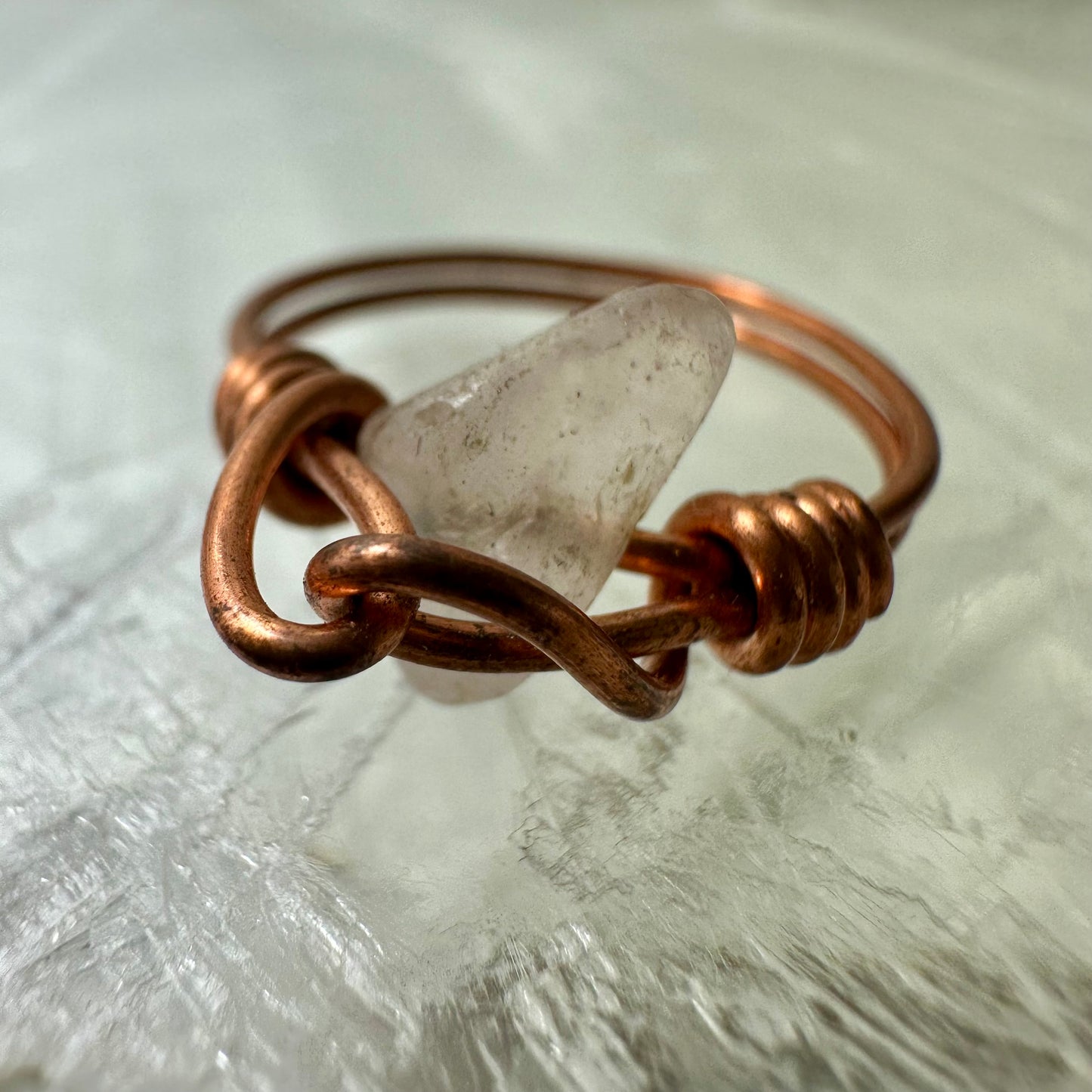 Quartz & Copper Size P Ring