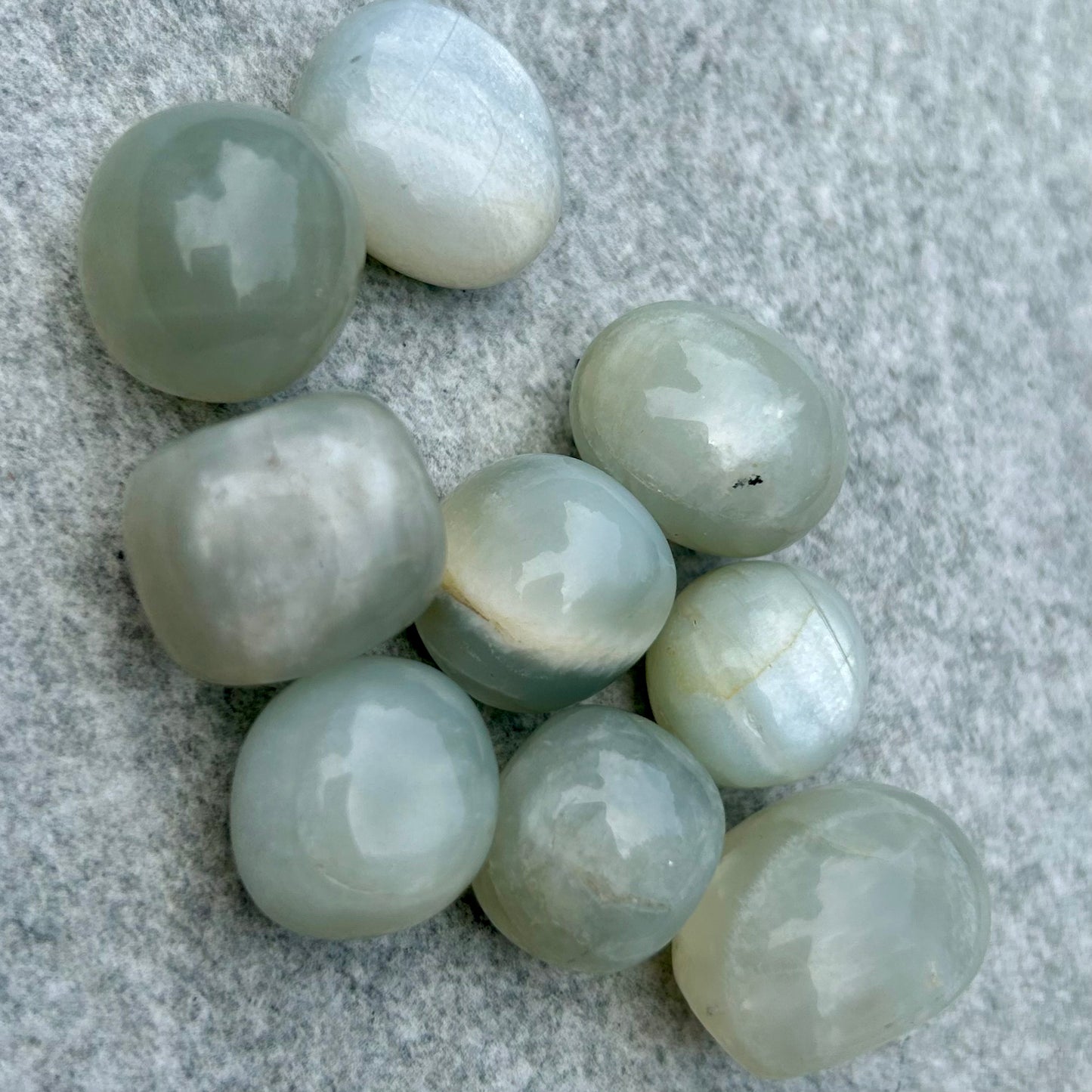 Green MoonStone Tumbles