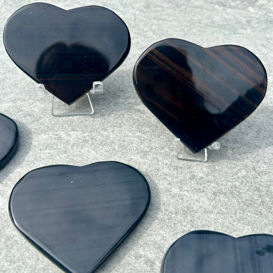 Snowflake Obsidian Hearts