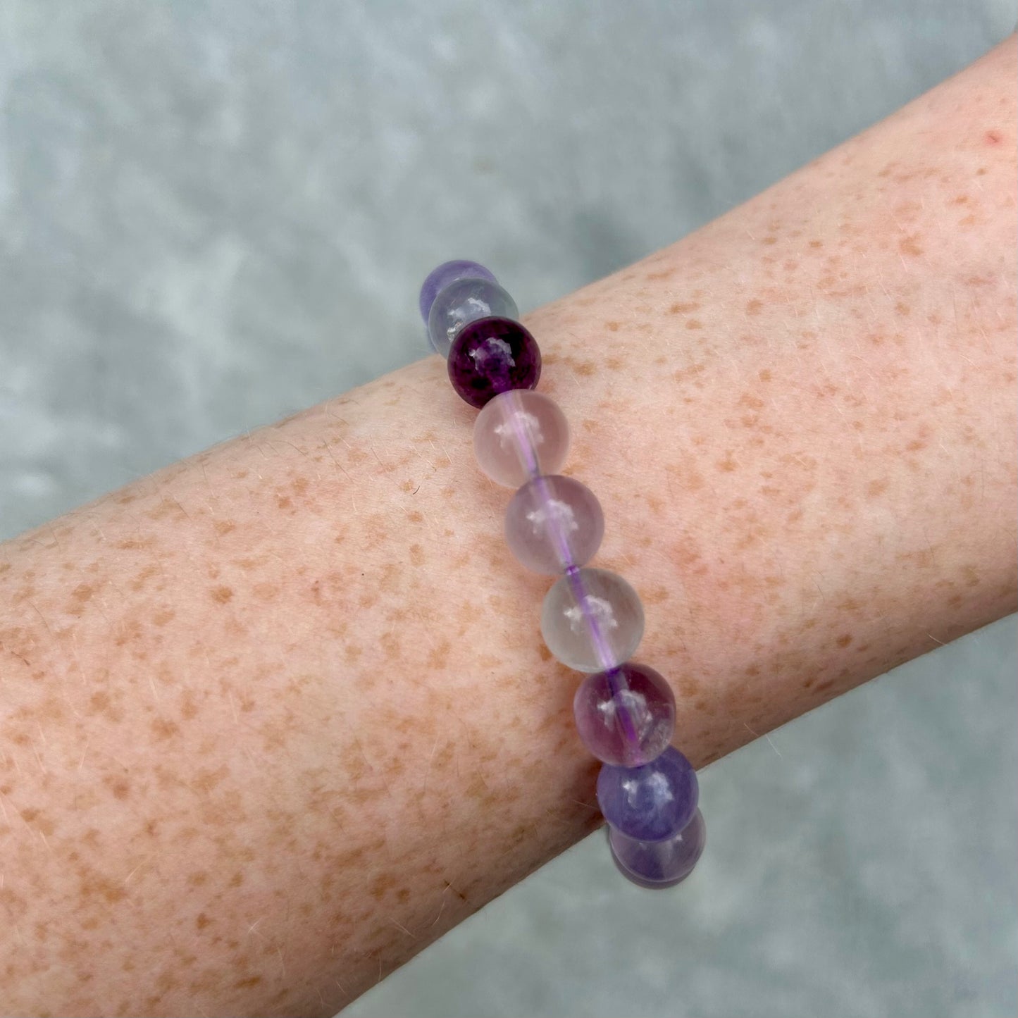 Lavender Fluorite Bracelet 8mm