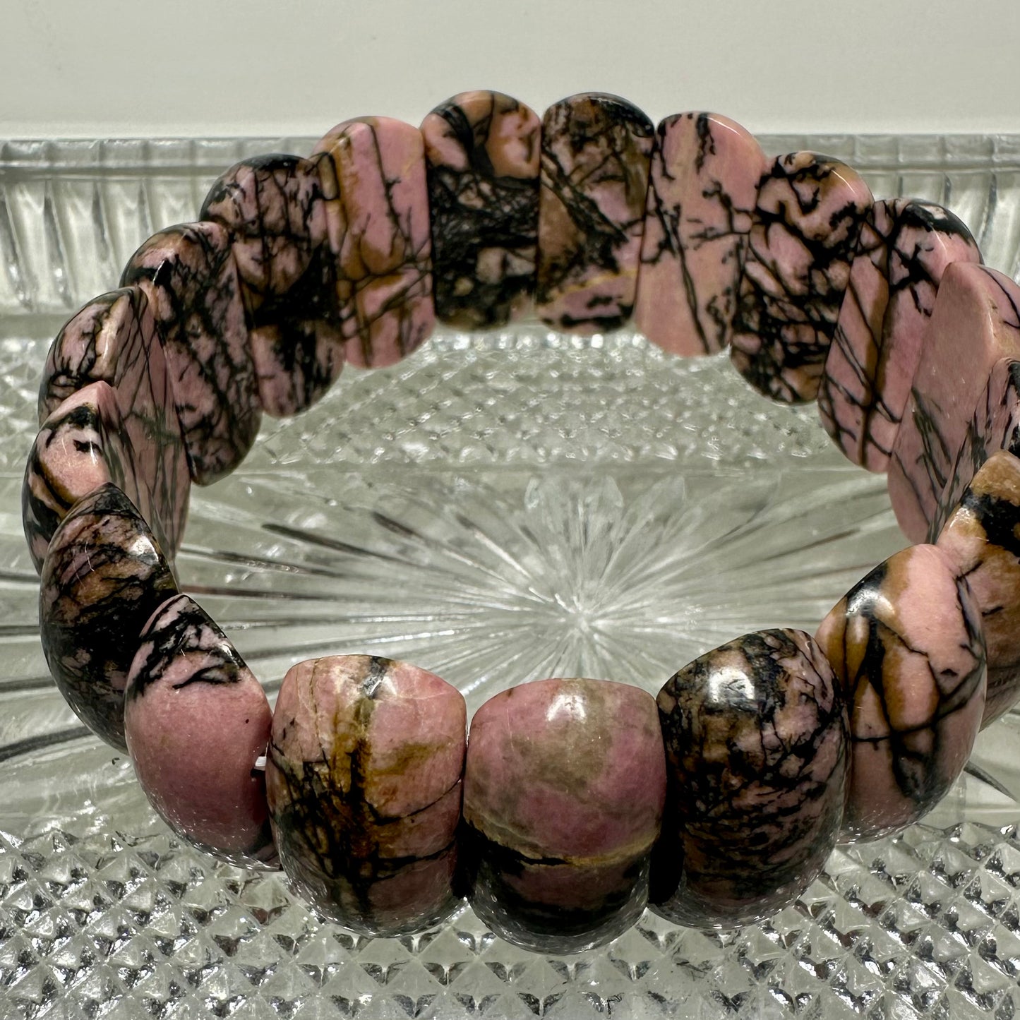 Rhodonite Bangle Bracelet