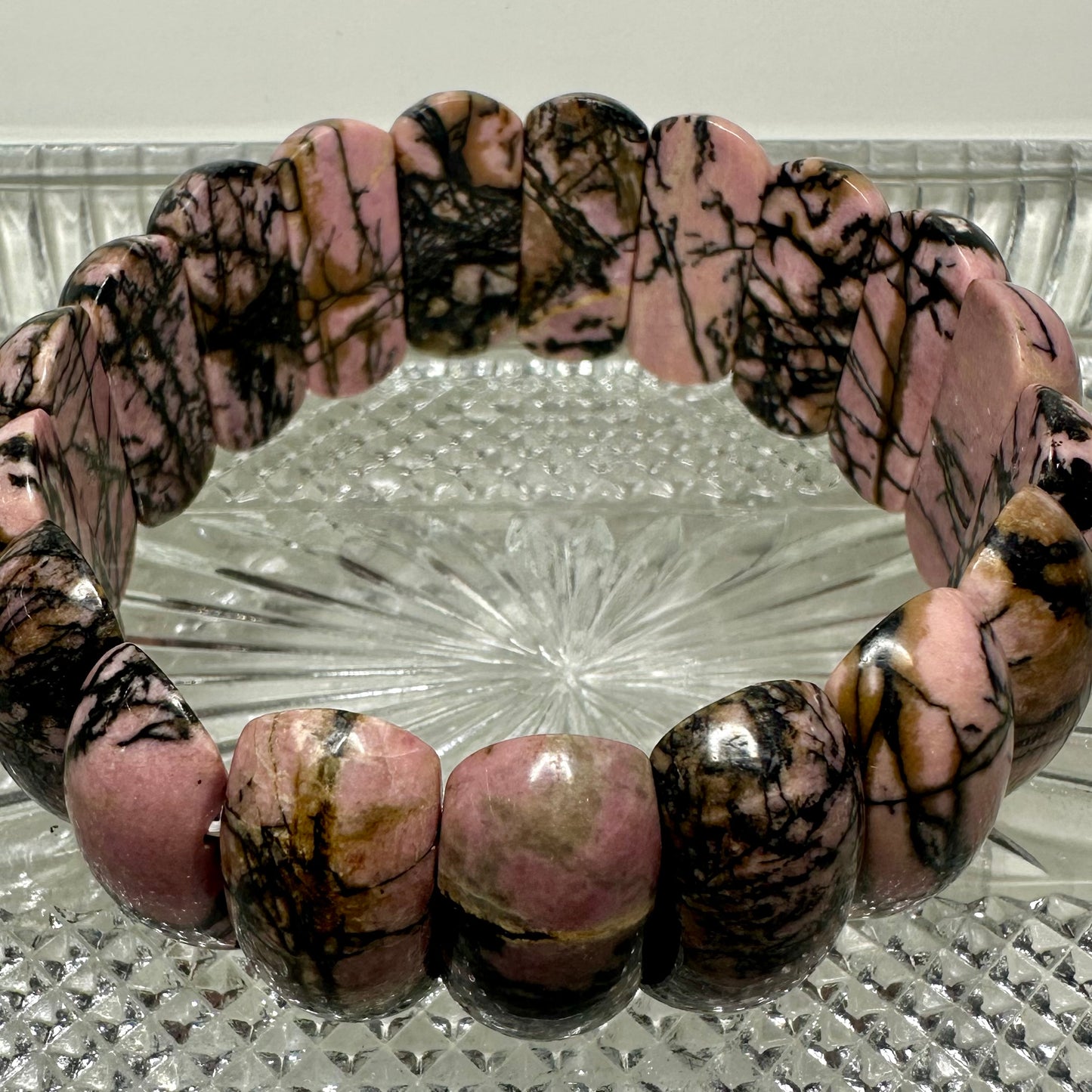 Rhodonite Bangle Bracelet