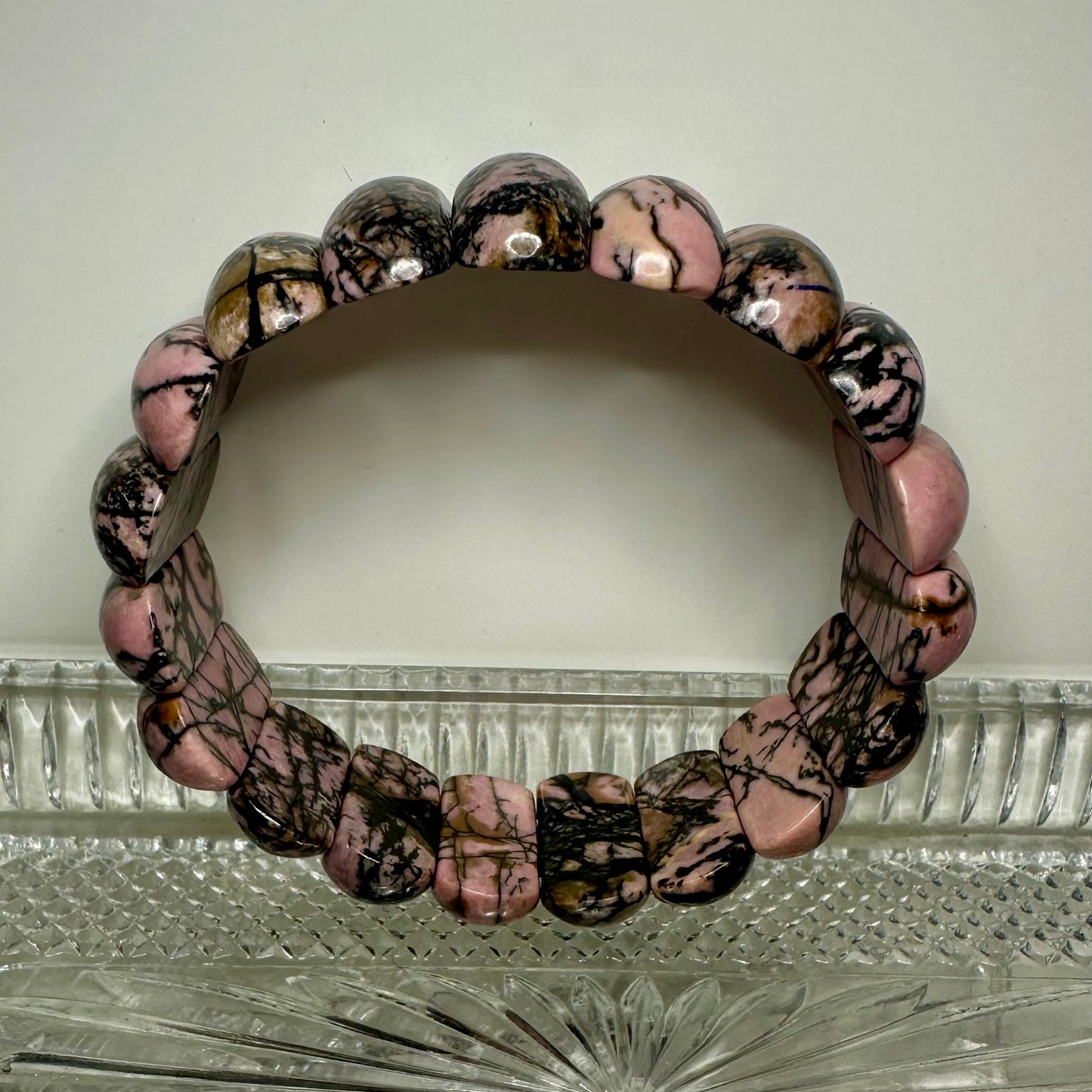 Rhodonite Bangle Bracelet