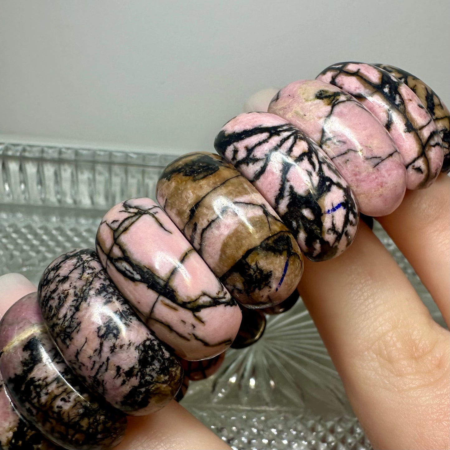 Rhodonite Bangle Bracelet
