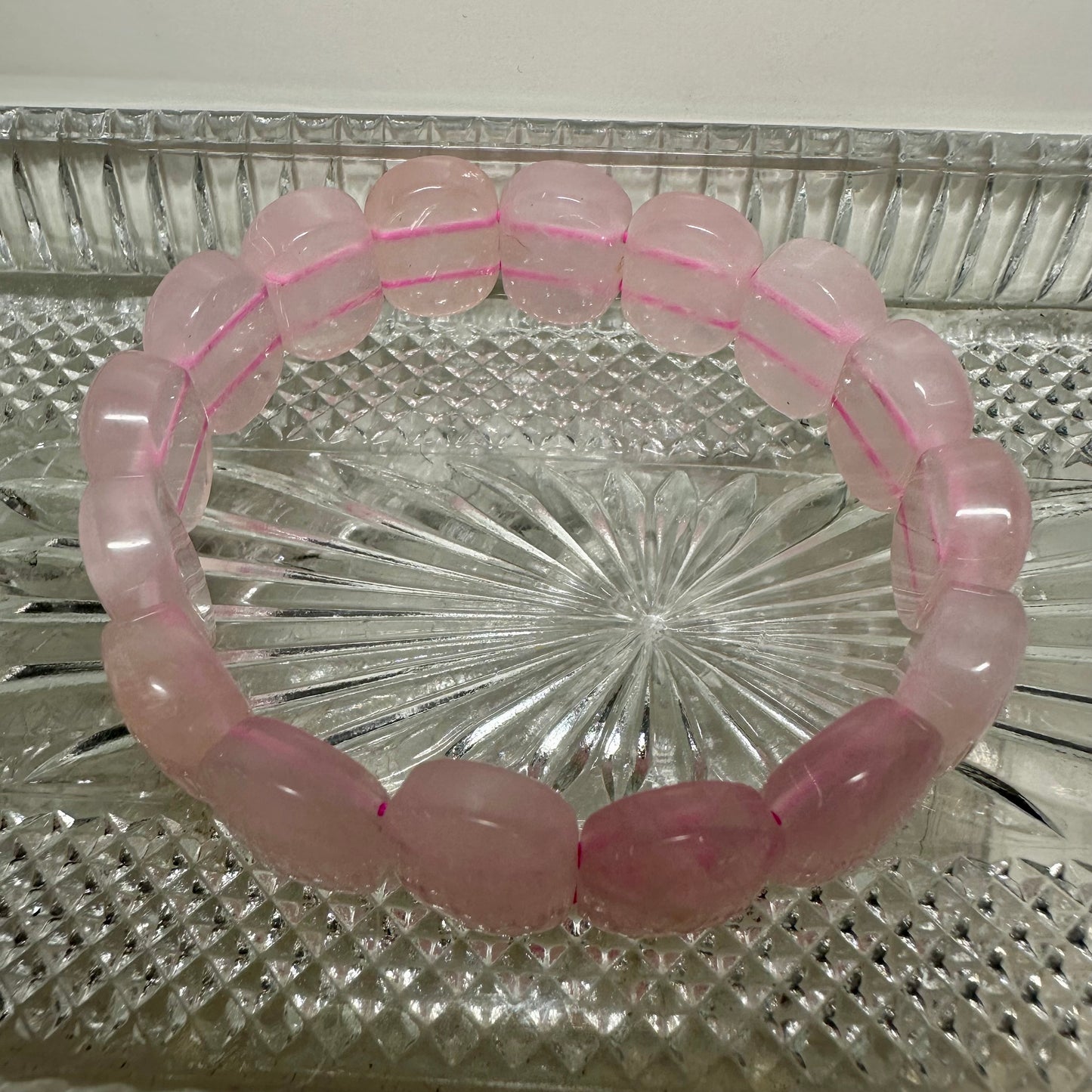 Rose Quartz Bangle Bracelets