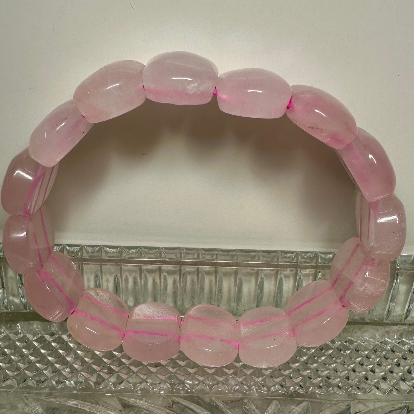Rose Quartz Bangle Bracelets