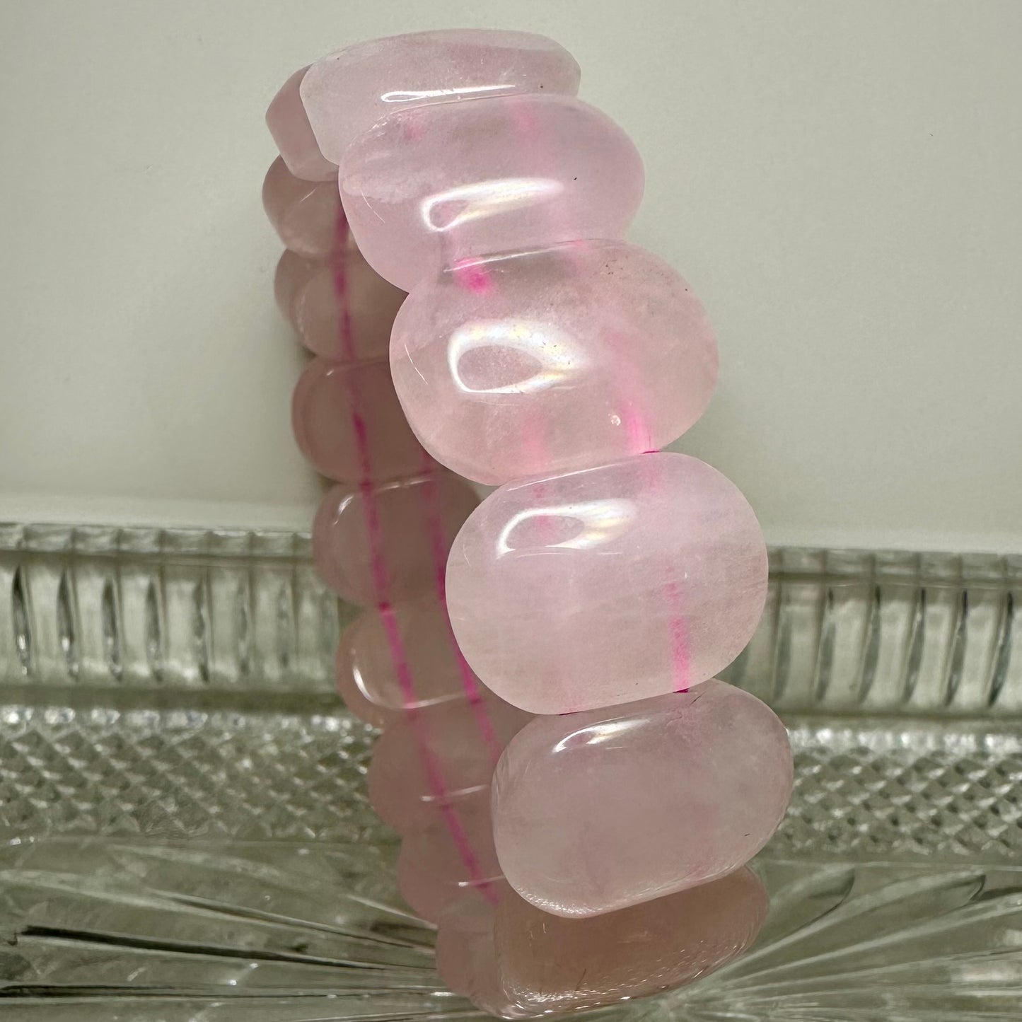 Rose Quartz Bangle Bracelets