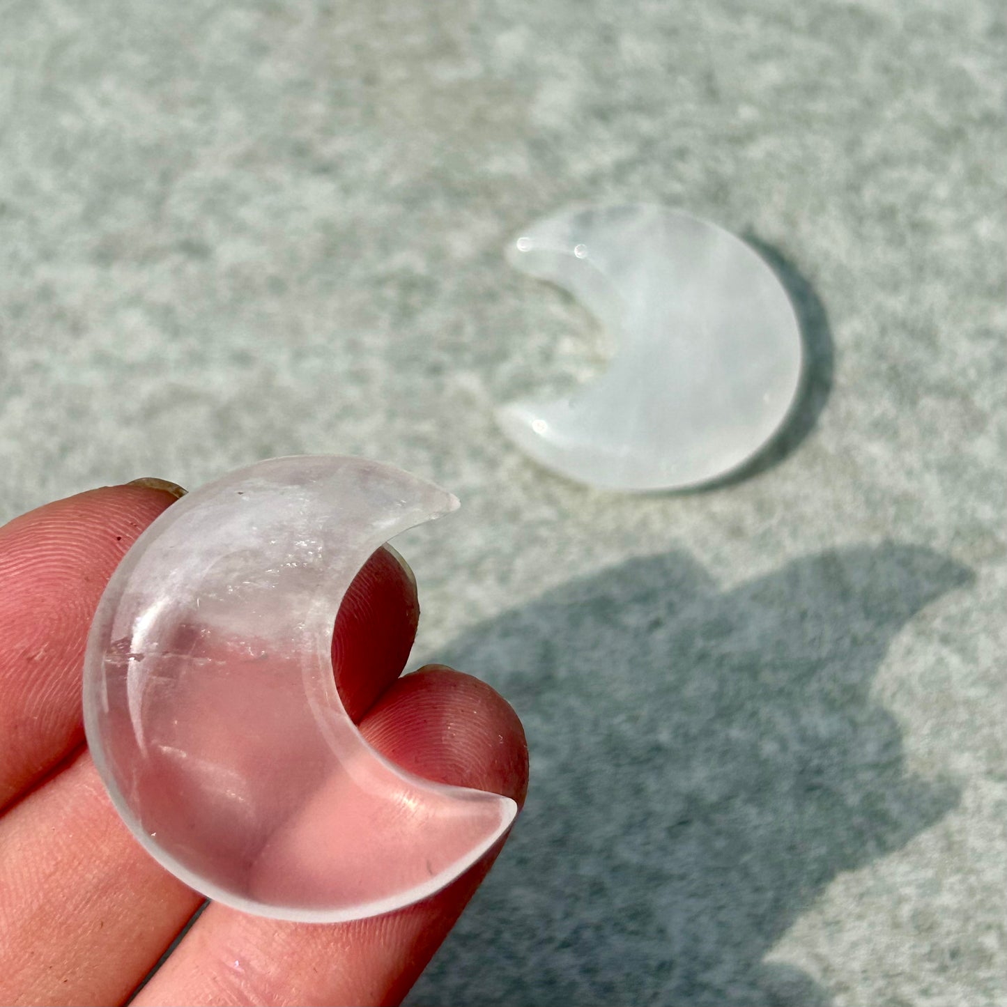 Clear Quartz Moon