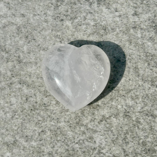 Clear Quartz Hearts