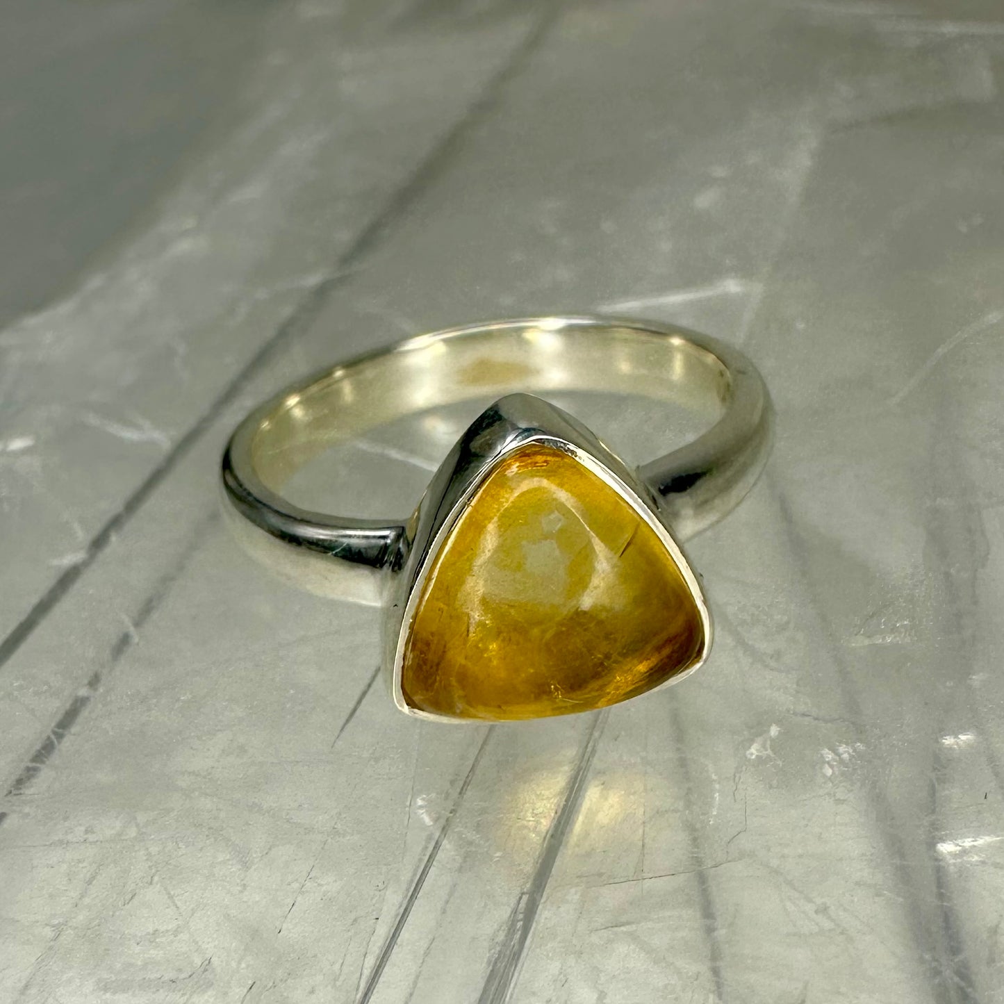 Citrine 925 Ring (16) (Size N)
