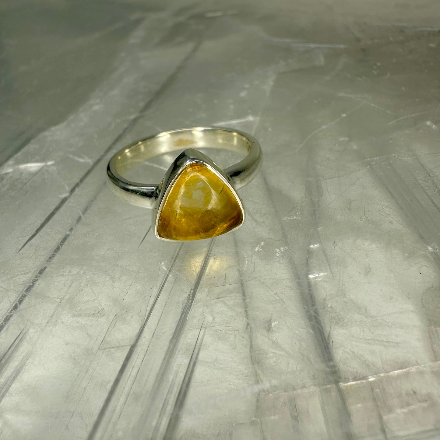 Citrine 925 Ring (16) (Size N)