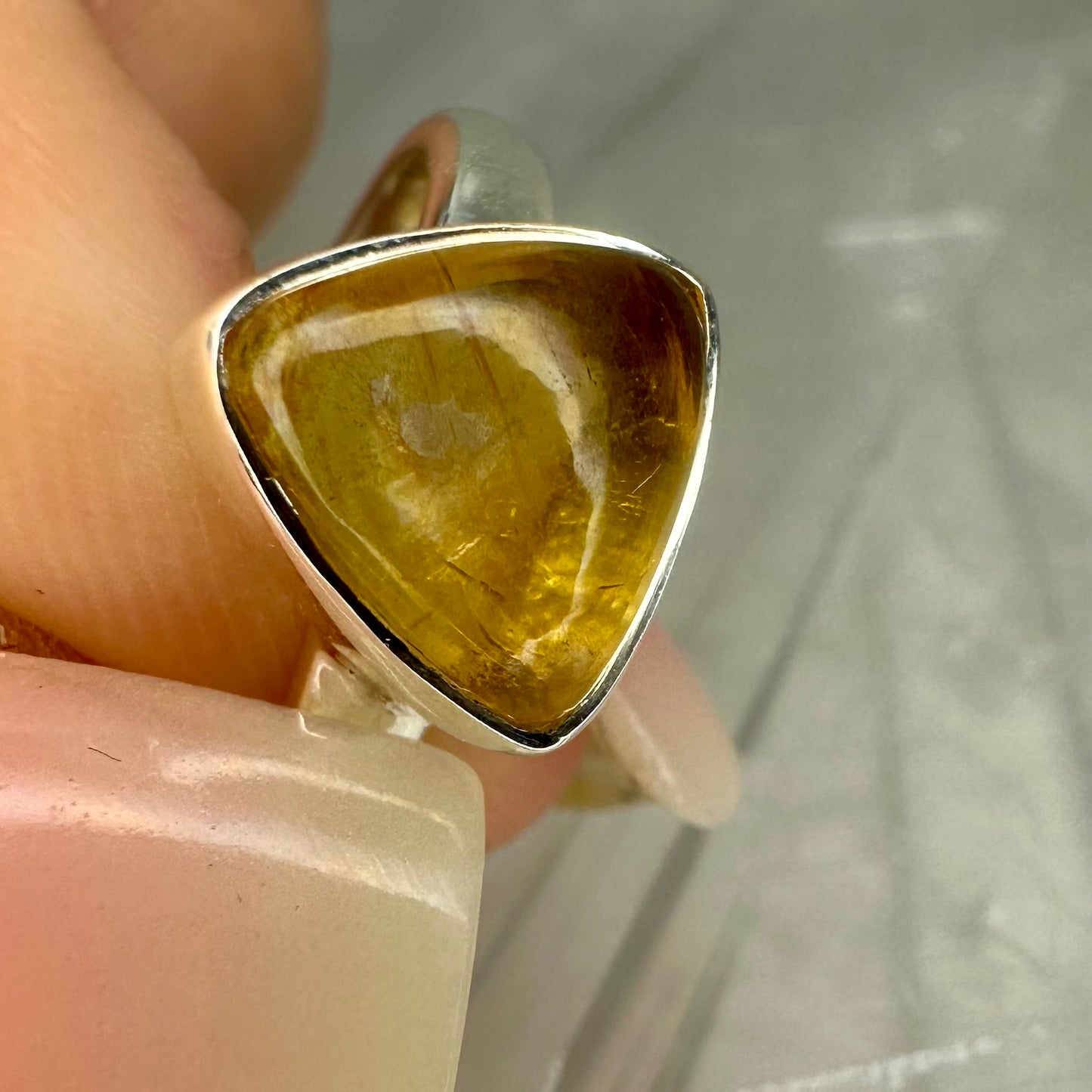 Citrine 925 Ring (16) (Size N)