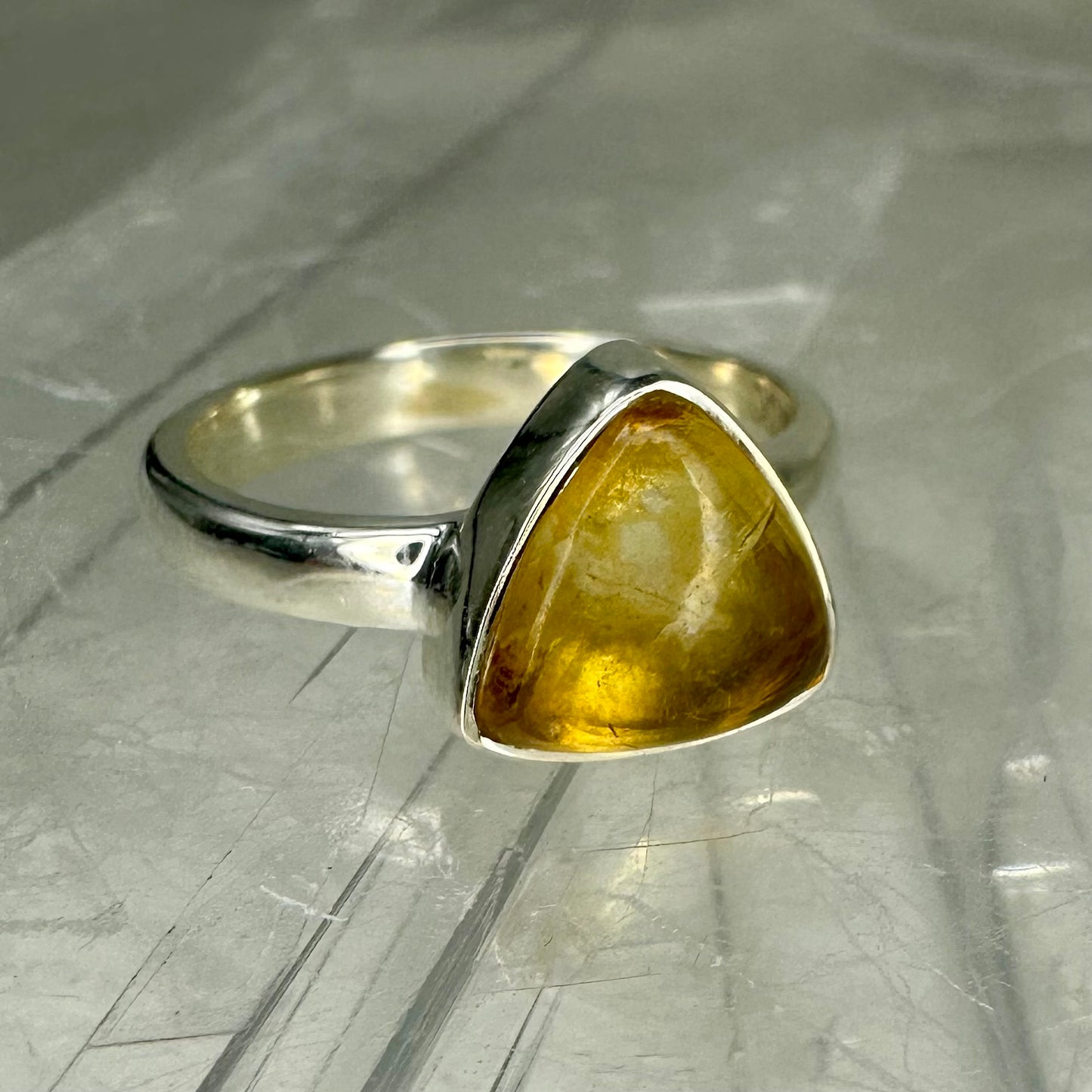 Citrine 925 Ring (16) (Size N)