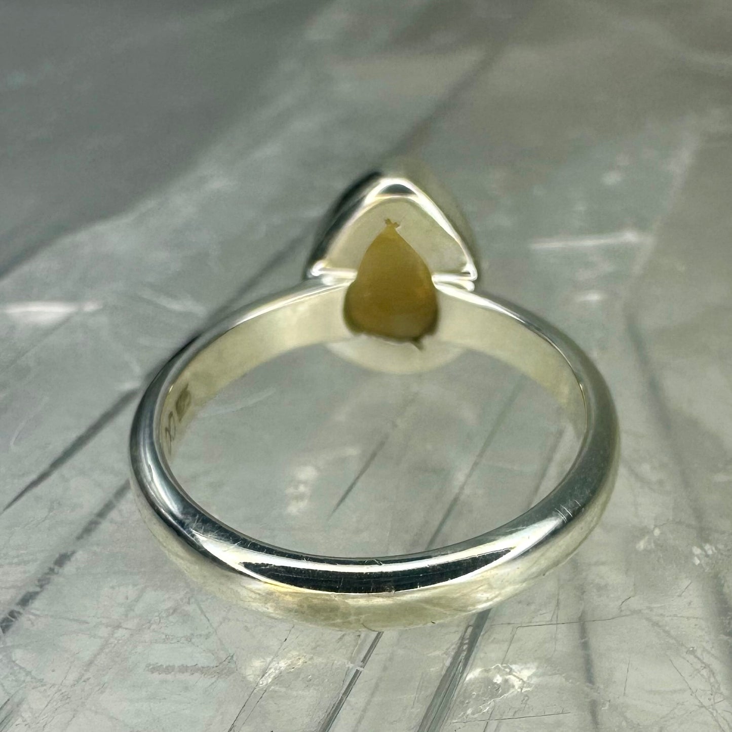 Citrine 925 Ring (14) (Size M/N)