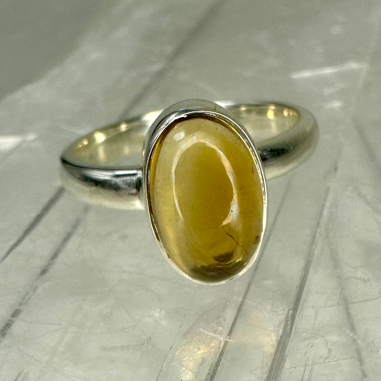 Citrine 925 Ring (13) (Size L)