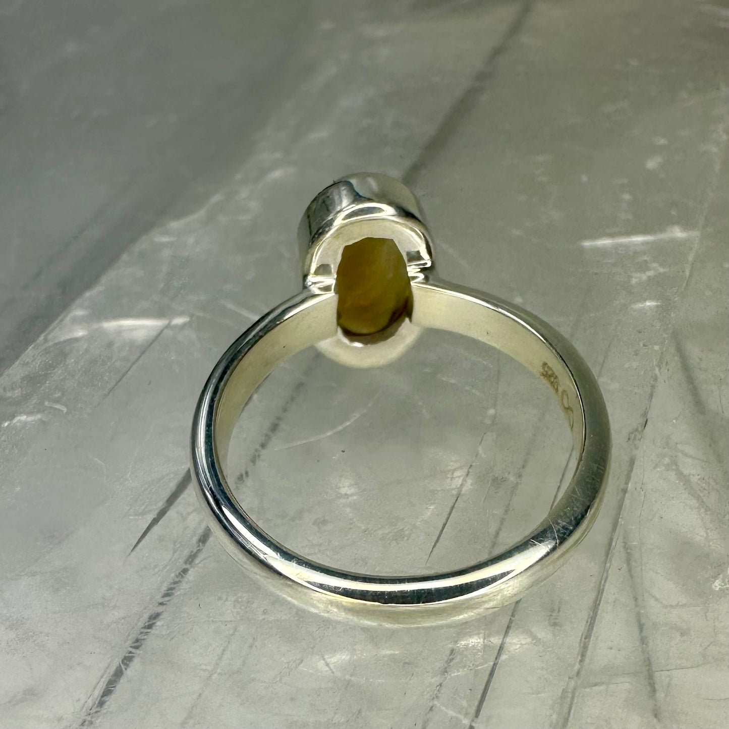 Citrine 925 Ring (13) (Size L)