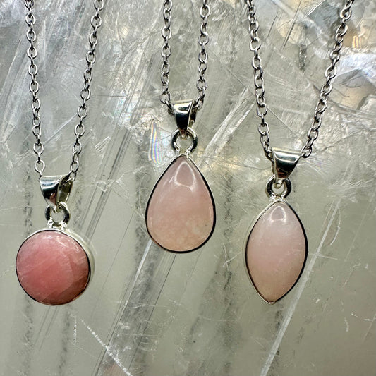 Pink Peterlite 925 Pendants