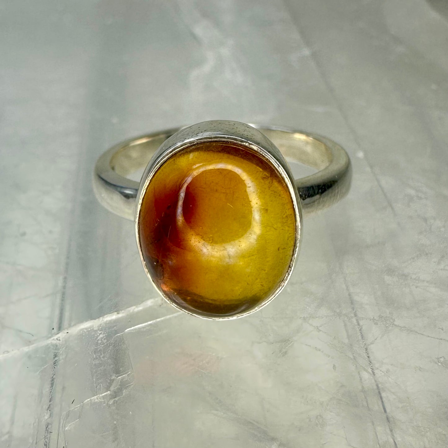 Amber 925 Ring (Size L)