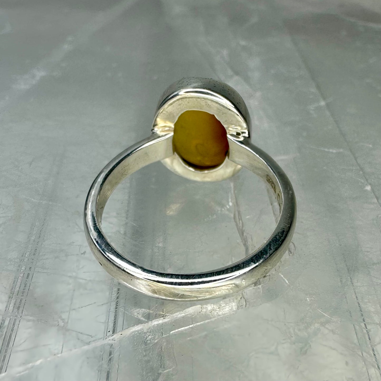 Amber 925 Ring (Size L)