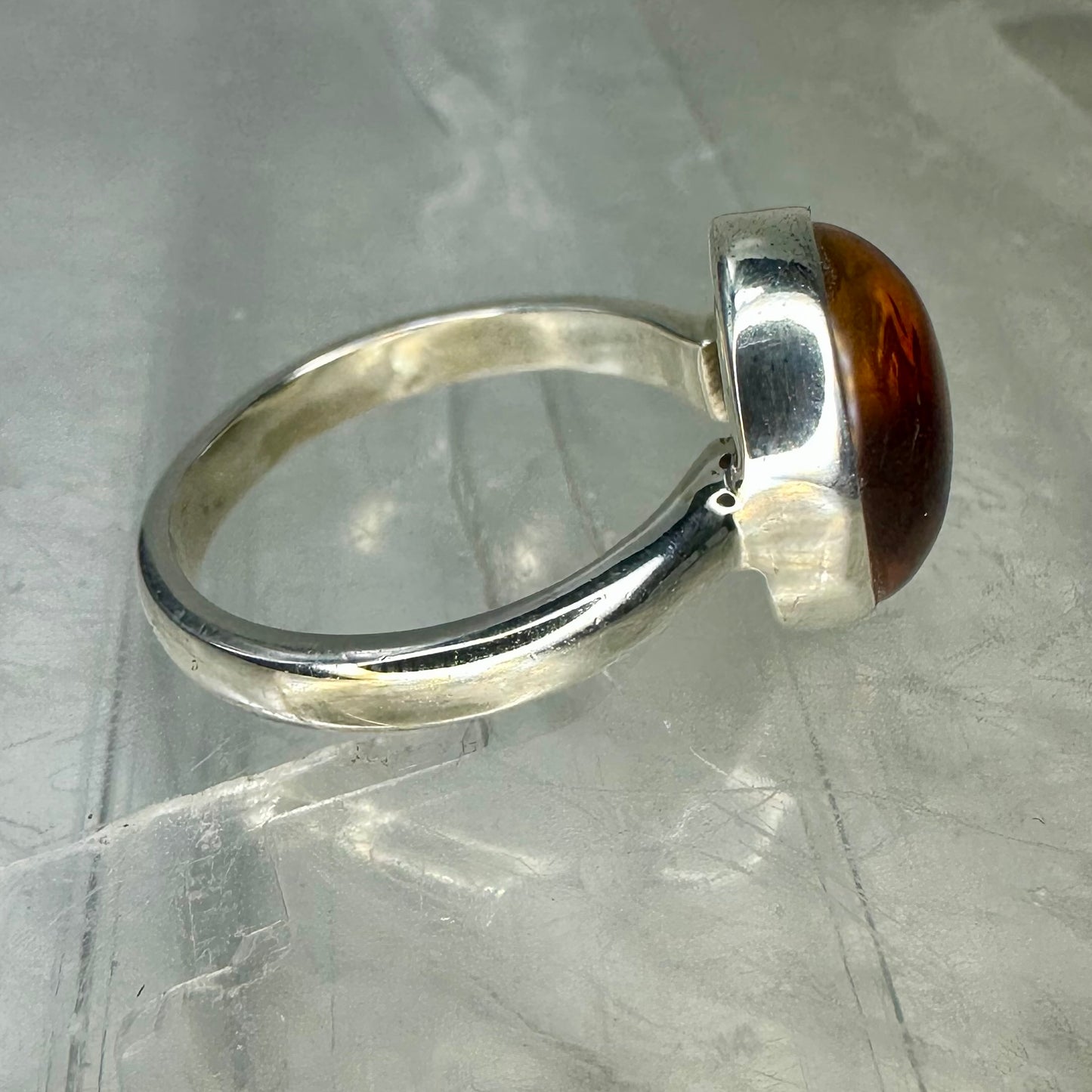 Amber 925 Ring (Size L)