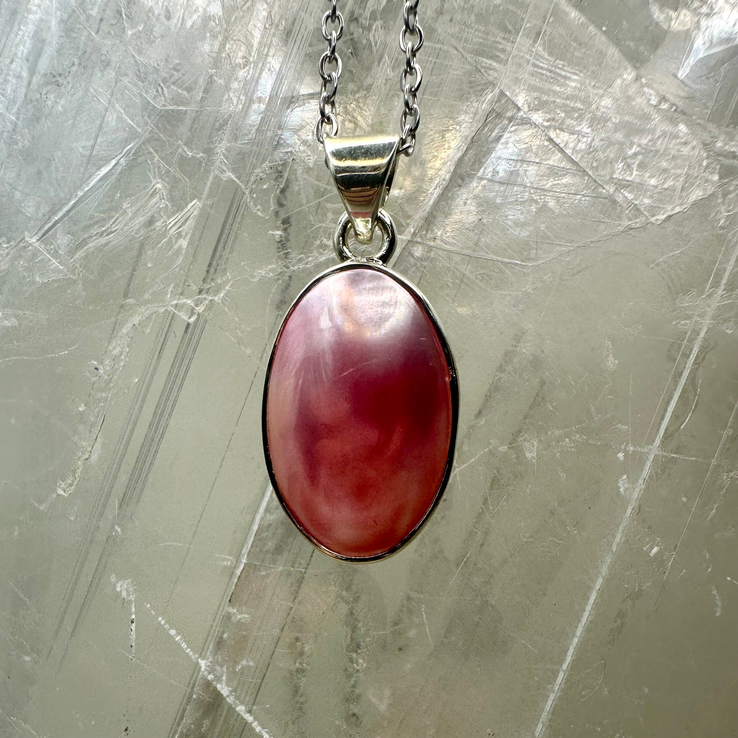 Pink Shell 925 Pendant