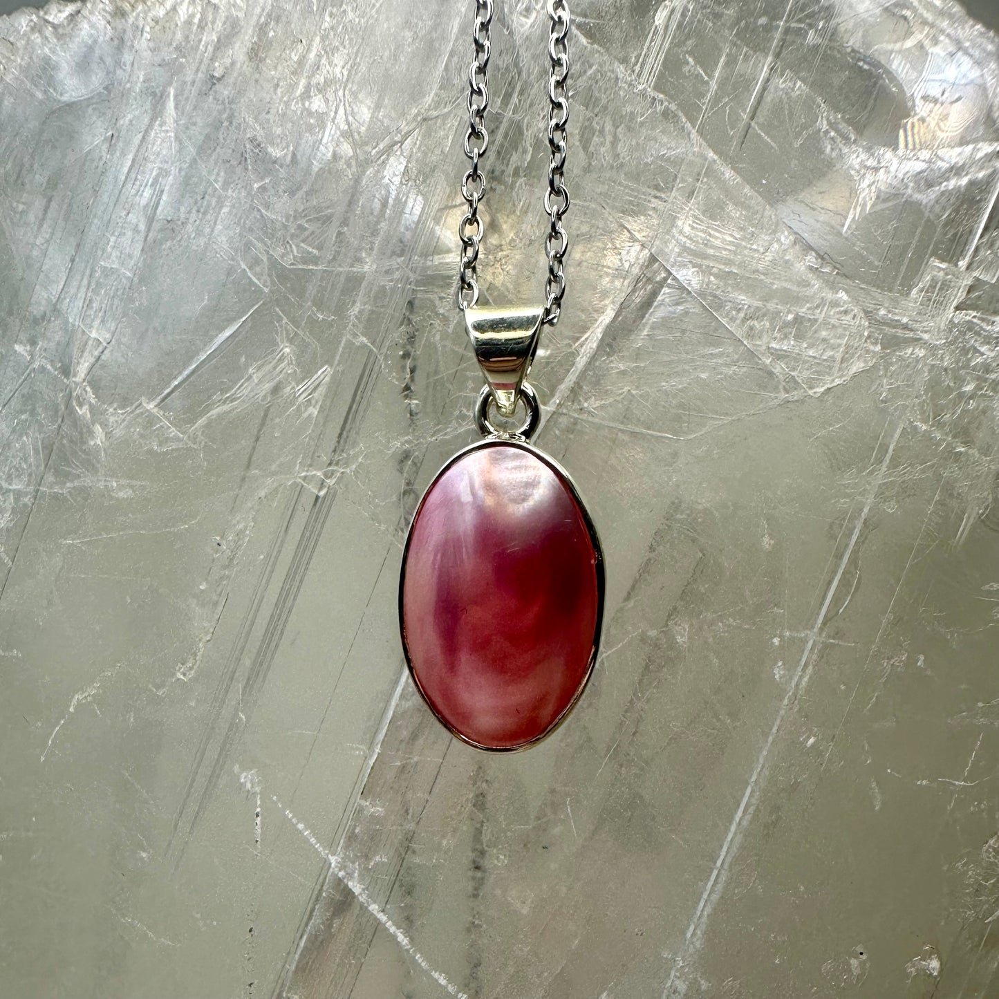 Pink Shell 925 Pendant