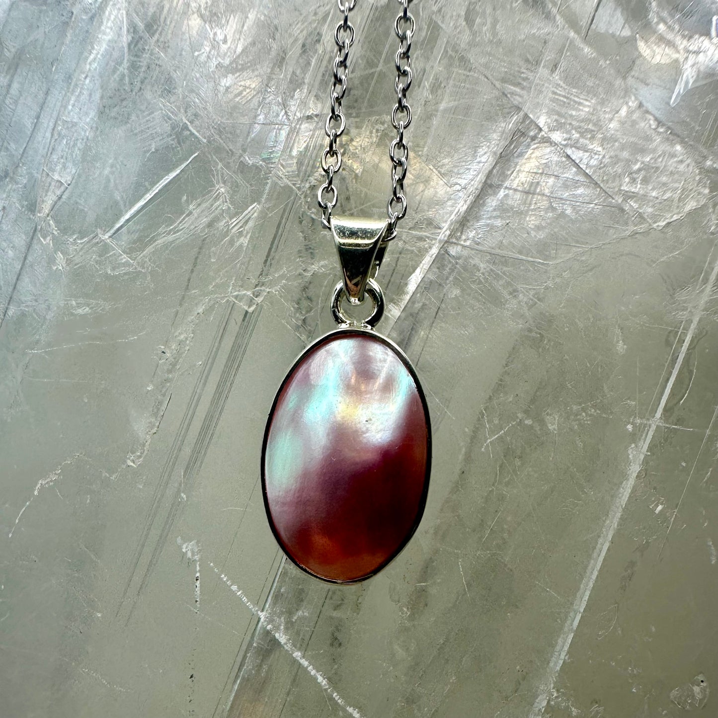 Pink Shell 925 Pendant