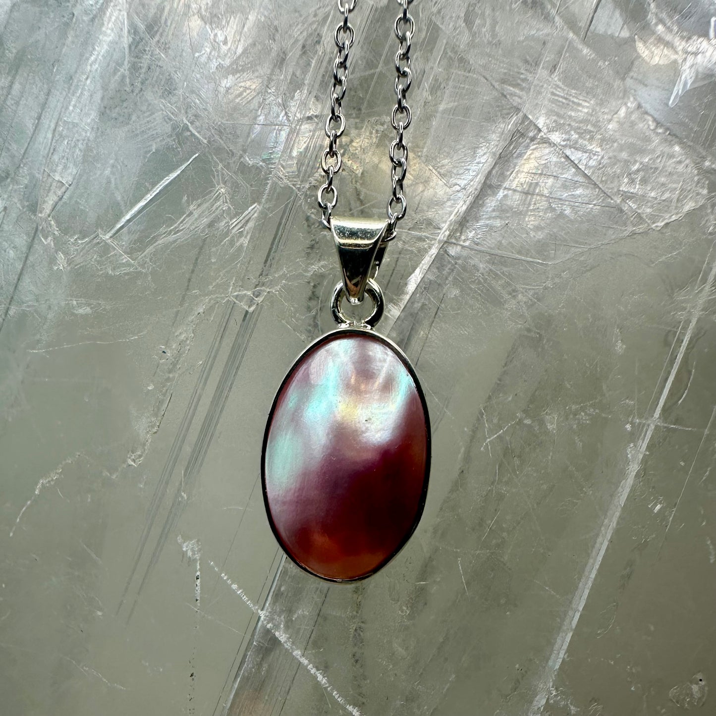 Pink Shell 925 Pendant