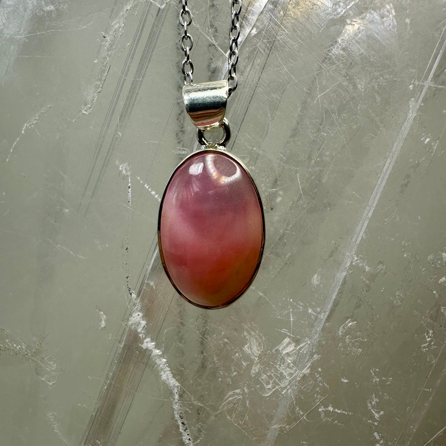 Pink Shell 925 Pendant