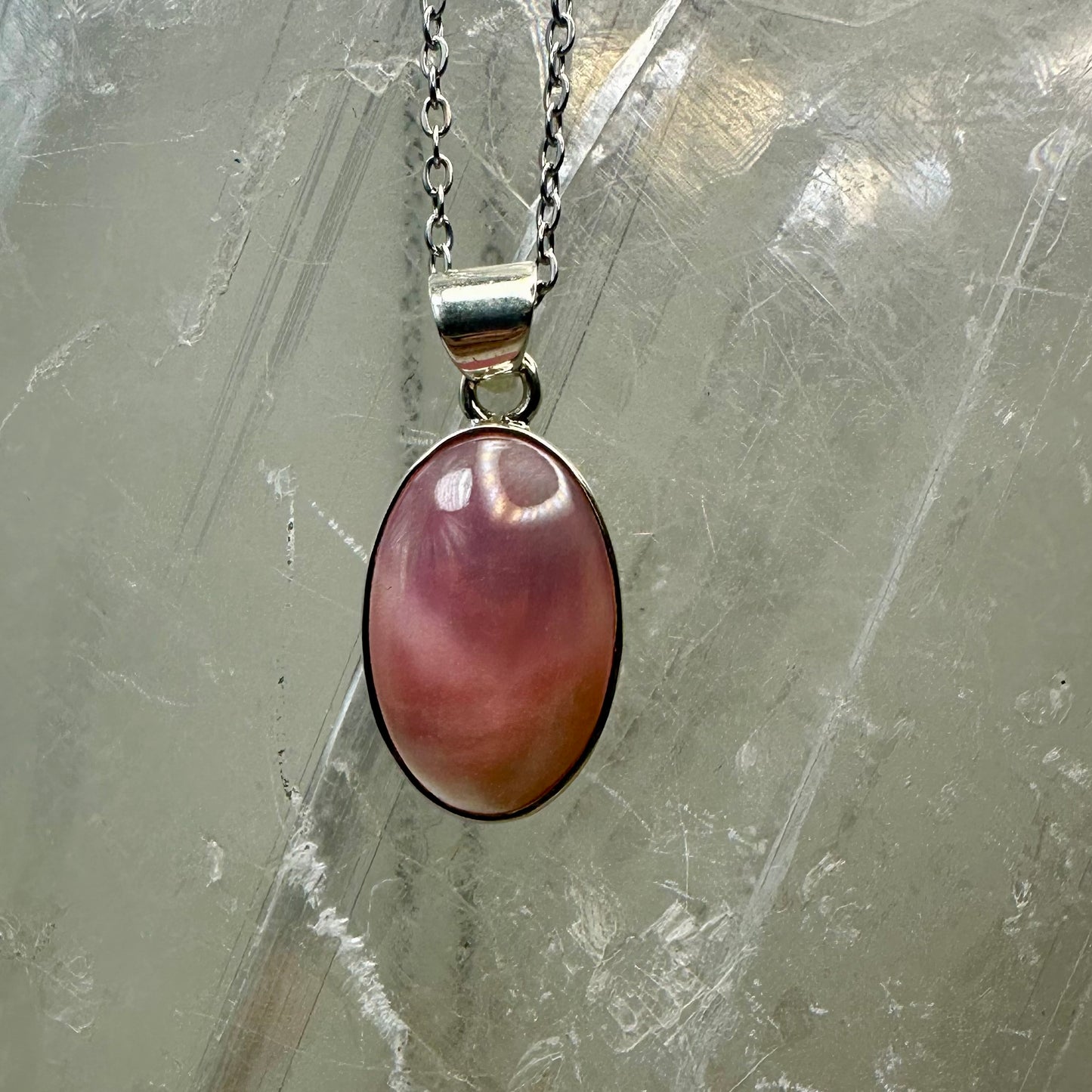Pink Shell 925 Pendant