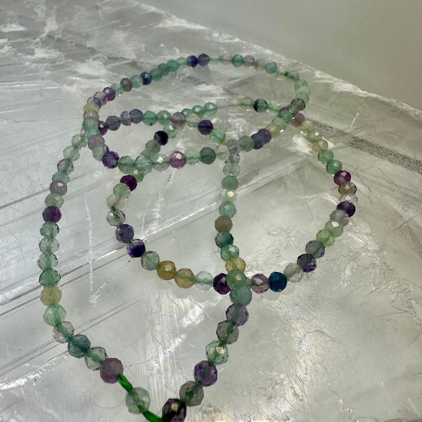 RainBow Fluorite Faceted Bracelets