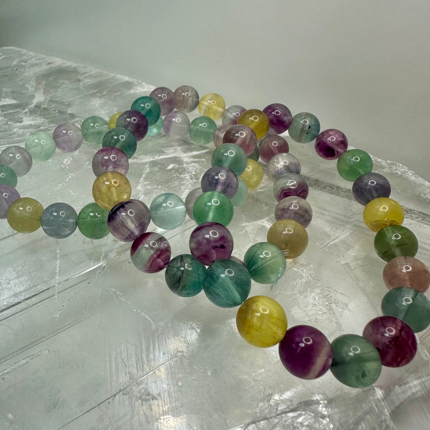 Rainbow Fluorite 10mm Bracelets